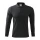 3. Malfini Single J. LS M MLI-21194 Poloshirt in Ebenholzgrau