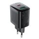 Acefast A106 GaN PD 45W USB-C USB-A Wandladegerät - Schwarz