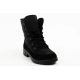 2. Progress Damen-Winterstiefel, schwarze gefütterte Schneestiefel mit Lammfell
