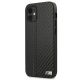 2. BMW M Collection PU Carbon Stripe Schutzhülle für iPhone 12 mini – Schwarz