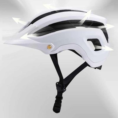 5. Wozinsky MTB-Fahrradhelm mit abnehmbarem Visier, leicht, Größe L – schwarz-weiß