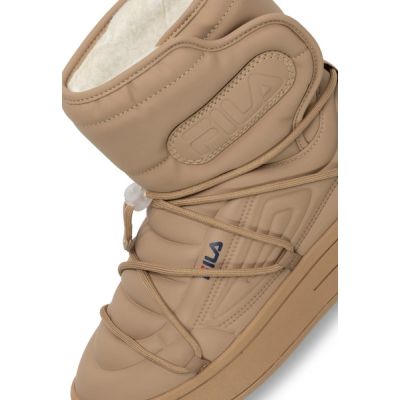 4. Fila Superbubble Boot Winterstiefel Beige Damen Sportliche isolierte Stiefeletten
