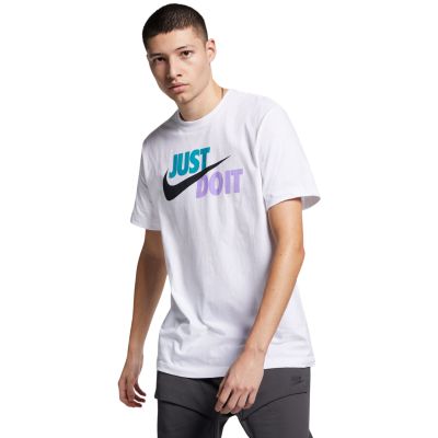 Herren-T-Shirt Tee Just Do It Swoosh Weiß AR5006 101
