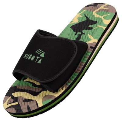 Kubota Flip-Flops mit Klettverschluss, mehrfarbig, camouflageschwarz K24AW-100-002-23-1