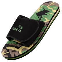 Kubota Flip-Flops mit Klettverschluss, mehrfarbig, camouflageschwarz K24AW-100-002-23-1