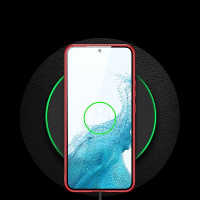 13. Dux Ducis Yolo elegante Hülle aus ökologischem Leder für Samsung Galaxy S22+ (S22 Plus) rot