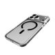 10. Puro Lite Mag TPU+PC Hülle kompatibel mit MagSafe für iPhone 17 Pro Max - Transparent mit schwarzem Ring