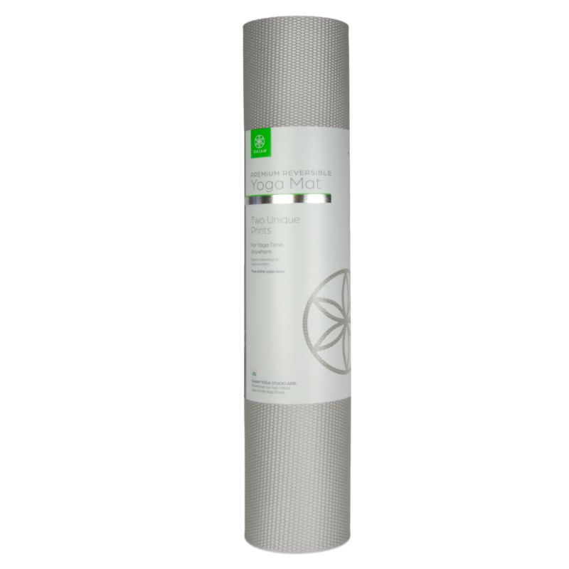 9. GAIAM Icy Frost doppelseitige Yogamatte 6MM 61964