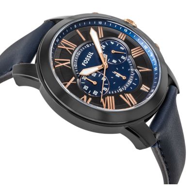 3. FOSSIL Grant Herrenuhr aus Leder FS5061 + Box