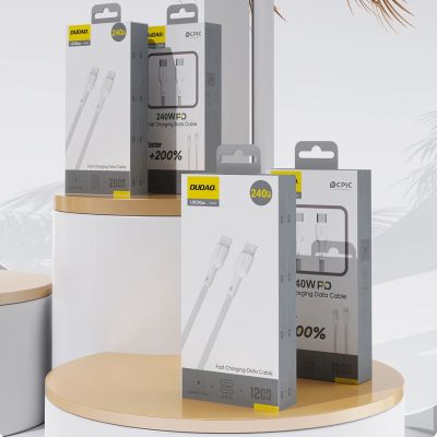 8. Dudao L9C Max 240W PD USB-C - USB-C Kabel 1,2m - Weiß