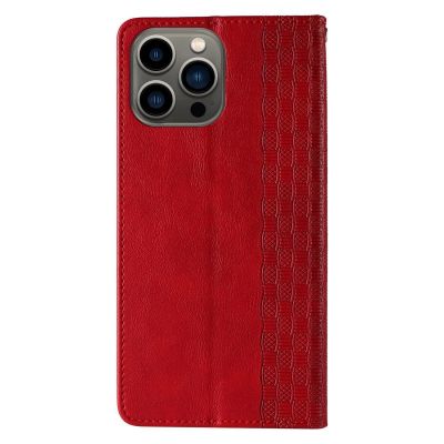 6. Magnet Strap Case für Samsung Galaxy S23+ Flip Wallet Mini Lanyard Stand rot