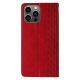6. Magnet Strap Case für Samsung Galaxy S23+ Flip Wallet Mini Lanyard Stand rot