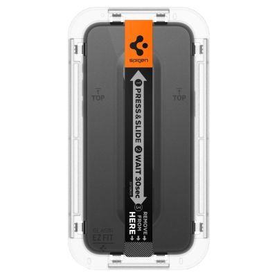 5. Spigen Glas.tR EZ Fit FC gehärtetes Glas für iPhone 15 Pro Max - Schwarz 2 Stk.
