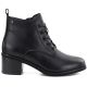 2. Schwarze, hochhackige Schnürstiefeletten aus Leder für Damen, Vinceza EN27-133107