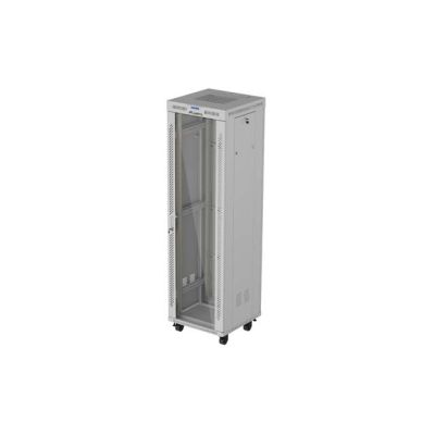 14. LANBERG Standschrank 19" 42U 600x600 Graue Glastür LCD (Flatpack) V2
