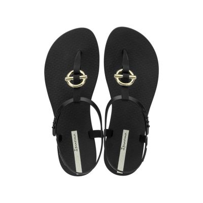 Ipanema Sandal Class Damen Flip-Flop Sandalen modisch Schwarz mit Gold