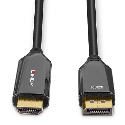 5. Lindy 40931 2m HDMI Typ A (Standard) DisplayPort Kabeladapter Schwarz
