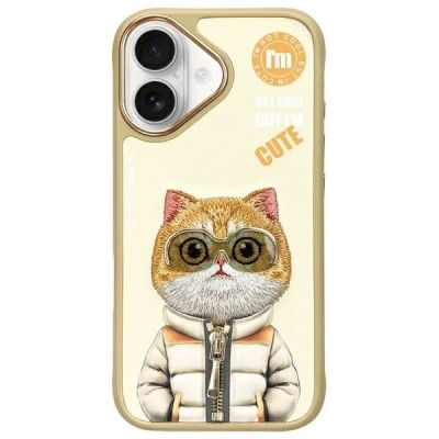 Nimmy Cool&Cute 2.0 Katzenhülle für iPhone 16 - Grün