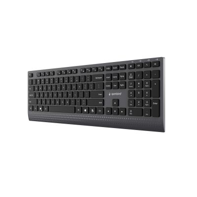 4. GEMBIRD SLIM KABELGEBUNDENE MULTIMEDIA-TASTATUR SCHWARZ, USB-C, US-LAYOUT
