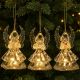 3. Dekorative Engel aus Acryl, 9 cm, mit LED-Beleuchtung, 3 Stück