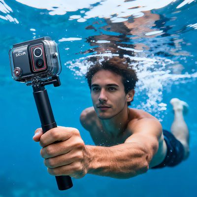 7. Sportكamera SJCAM SJ30 Charging Combo 8K mit Power Handle - schwarz