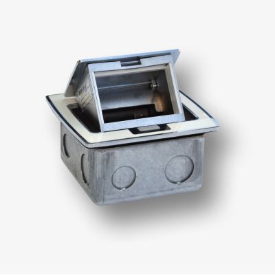 2. Mini 3M Unterputzdose – Unterputzdose zur Montage von Standardsteckdosen 22,5 x 45 mm (45 x 45 mm), klappbar, weiß