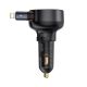 2. Baseus Enjoyment Pro 55W USB-A Kfz-Ladegerät mit einziehbarem Lightning Kabel – Schwarz