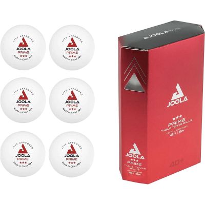 9. JOOLA PRIME Tischtennisbälle, 6 Stück, weiß