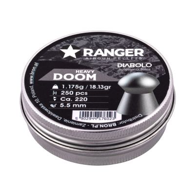 3. 5,5 mm RANGER Diabolo Doom Heavy Flachkugeln 250 Stück 1,175 g