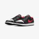 3. Air Jordan 1 LOW Sportschuhe in Schwarz/Feuerrot/Weiß - 553558-063