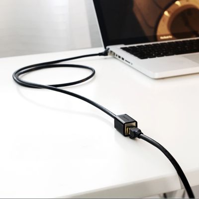 4. Ugreen NW112 11278 Netzwerk-Ethernet-Kabel RJ45 (weiblich) – RJ45 (männlich) F/UTP Cat. 6 1 Gbit/s 0,5 m – schwarz