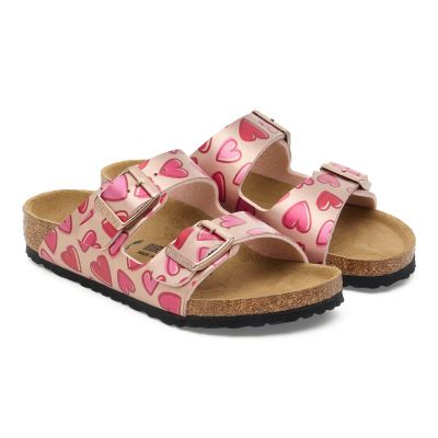 3. Birkenstock ARIZONA KIDS BS 1030434 ELECTRIC METALLIC COPPER HEARTS Flip-Flops (Standardweite)