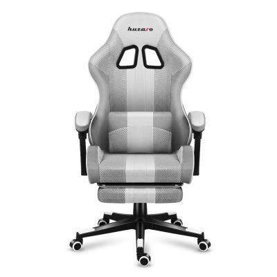 38. Huzaro Force 4.7 Gaming-Stuhl aus weißem Netzgewebe
