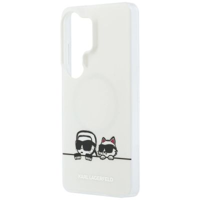 6. Karl Lagerfeld IML Peekaboo Karl&Choupette MagSafe Hülle für Samsung Galaxy S26 Ultra - Transparent