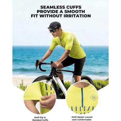 2. Rockbros Herren-Radtrikot in Fluoreszenz, Größe L