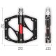 9. Rockbros 2020-12BBK Plattform-Fahrradpedale aus Aluminium – Schwarz