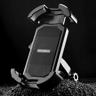 12. Rockbros 25210032001 Handyhalterung für Fahrradlenker, Schwarz