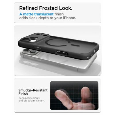 7. Spigen Ultra Hybrid MagSafe Hülle für iPhone 18 Pro Max / 17 Pro Max – Frostschwarz