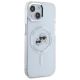 4. Karl Lagerfeld IML Metal Karl&Choupette Head MagSafe iPhone 15 Hülle - Weiß