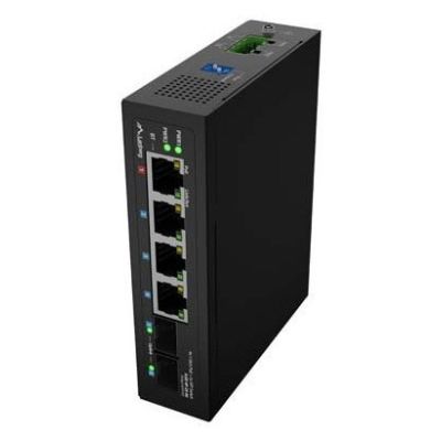 15. LANBERG ILGE-4P-2S-90 LIGHT INDUSTRIAL POE 1XBT 3XAT 2XSFP DIN GIGABIT ETHERNET Switch