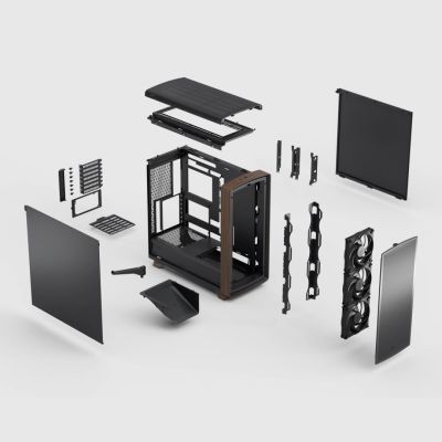 6. Fractal Design Summit Black Solid Midi Tower Schwarz