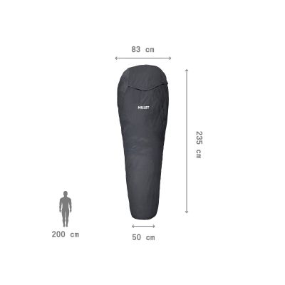 4. MILLET Biwaksack Schlafsack schwarz