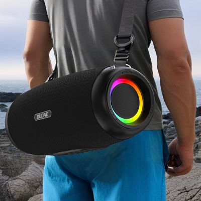 6. Dudao Y21Pro Kabelloser Lautsprecher mit RGB-Hintergrundbeleuchtung, Bluetooth 5.3 – Schwarz