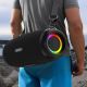 6. Dudao Y21Pro Kabelloser Lautsprecher mit RGB-Hintergrundbeleuchtung, Bluetooth 5.3 – Schwarz