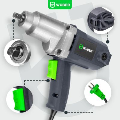 16. Elektrischer Schlagschrauber 800 Nm 1/2" für Räder, Koffer W33250 WUBER