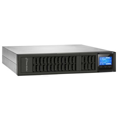 8. USV-Rack POWERWALKER VFI 1000 CRS Online 1000 VA 3x IEC C13 USB-B RS-232 LCD-Ladegerät 6 A 2 HE