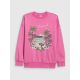 7. Lockerer Mädchen-Sweatshirt ohne Kapuze 4F 4FJRSS26TSWSF2970-54S