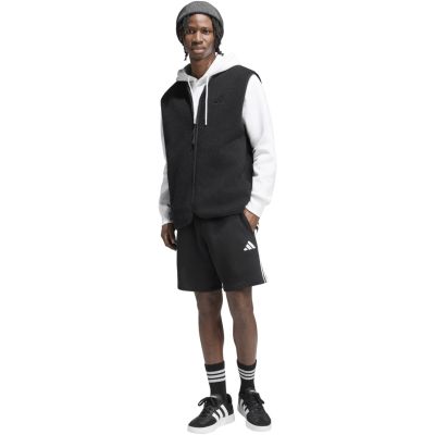 6. adidas Essentials Herren-Shorts mit 3 Streifen aus French Terry, Schwarz, KY6545