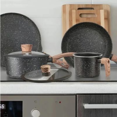 6. Westinghouse WCCS008506AMBB Aluminium-Kochgeschirrset, 6-teilig