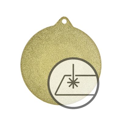 2. Medaille mit Gravur auf Laminat